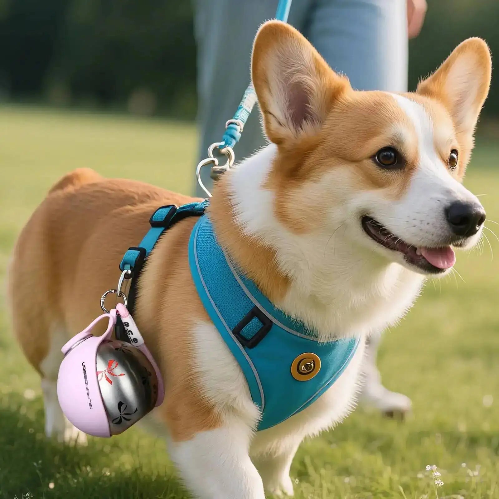 2-in-1 Portable Dog Water Bottle for Small Dogs
